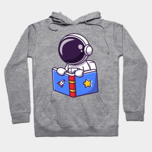 Cute Astronaut Reading Book Hoodie